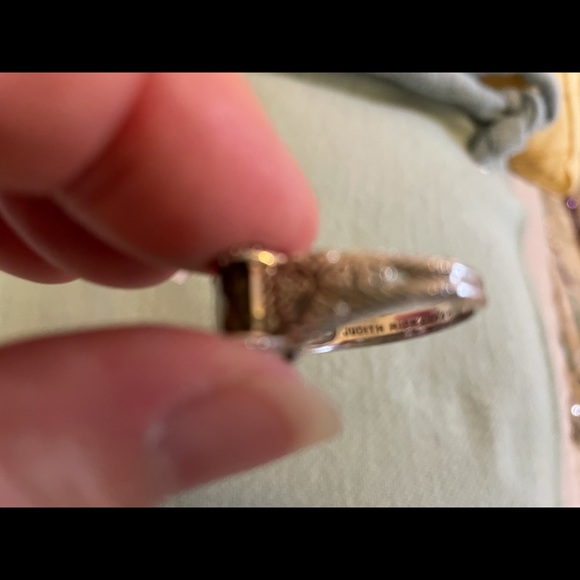 Judith Ripka light topaz ring in size 8 - Picture 5 of 5